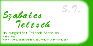 szabolcs teltsch business card